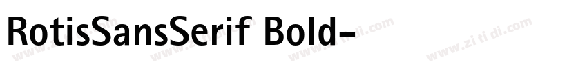 RotisSansSerif Bold字体转换